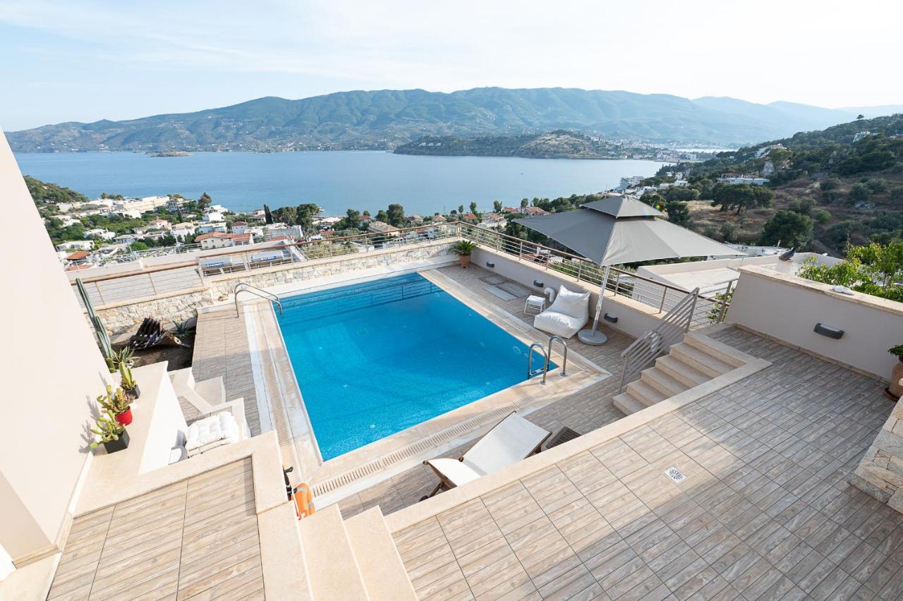 Kalavria Luxury Suites, Afroditi Suite With Magnificent Sea View And Private Swimming Pool. Poros Town エクステリア 写真